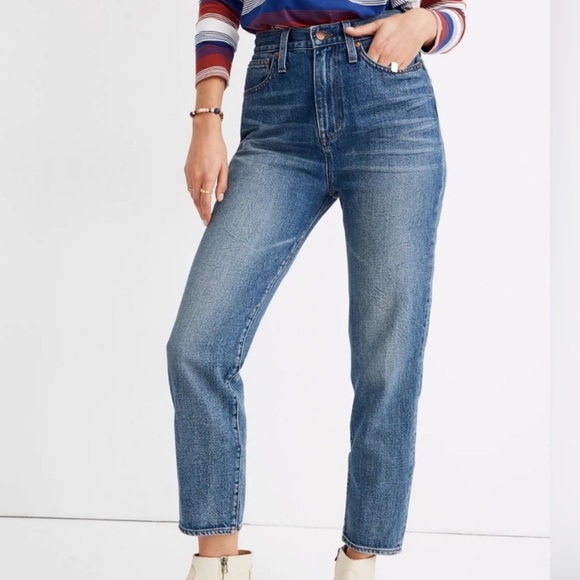 Madewell Denim - Madewell The Momjean in Downey Wash Woman’s Size 24 Denim 100% Cotton Casual